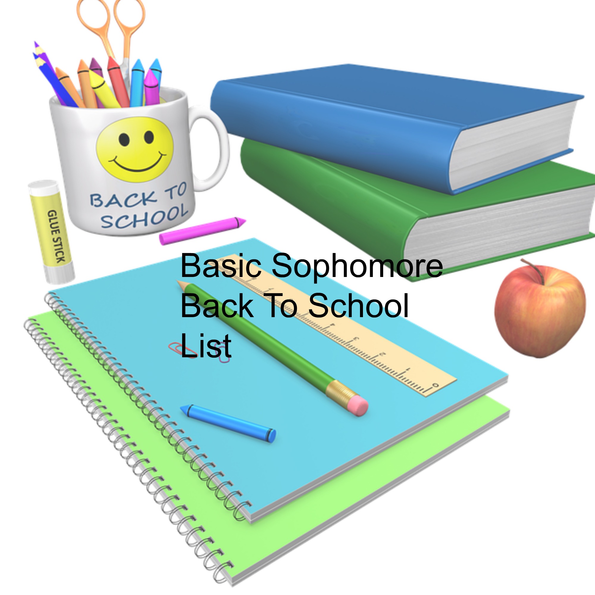 Basic Sophomore Back To School Supply List